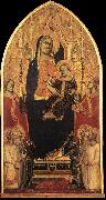 GADDI, Taddeo Madonna and Child Enthroned with Angels and Saints sd Spain oil painting reproduction